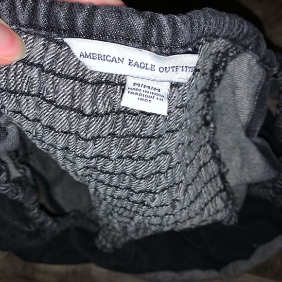 American Eagle denim off the shoulder top - Picture 3 of 3